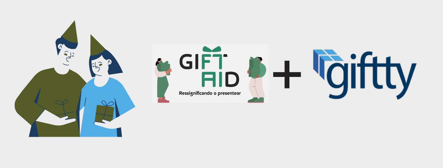 Parceria GiftAid e Giftty: doações facilitadas com gift cards